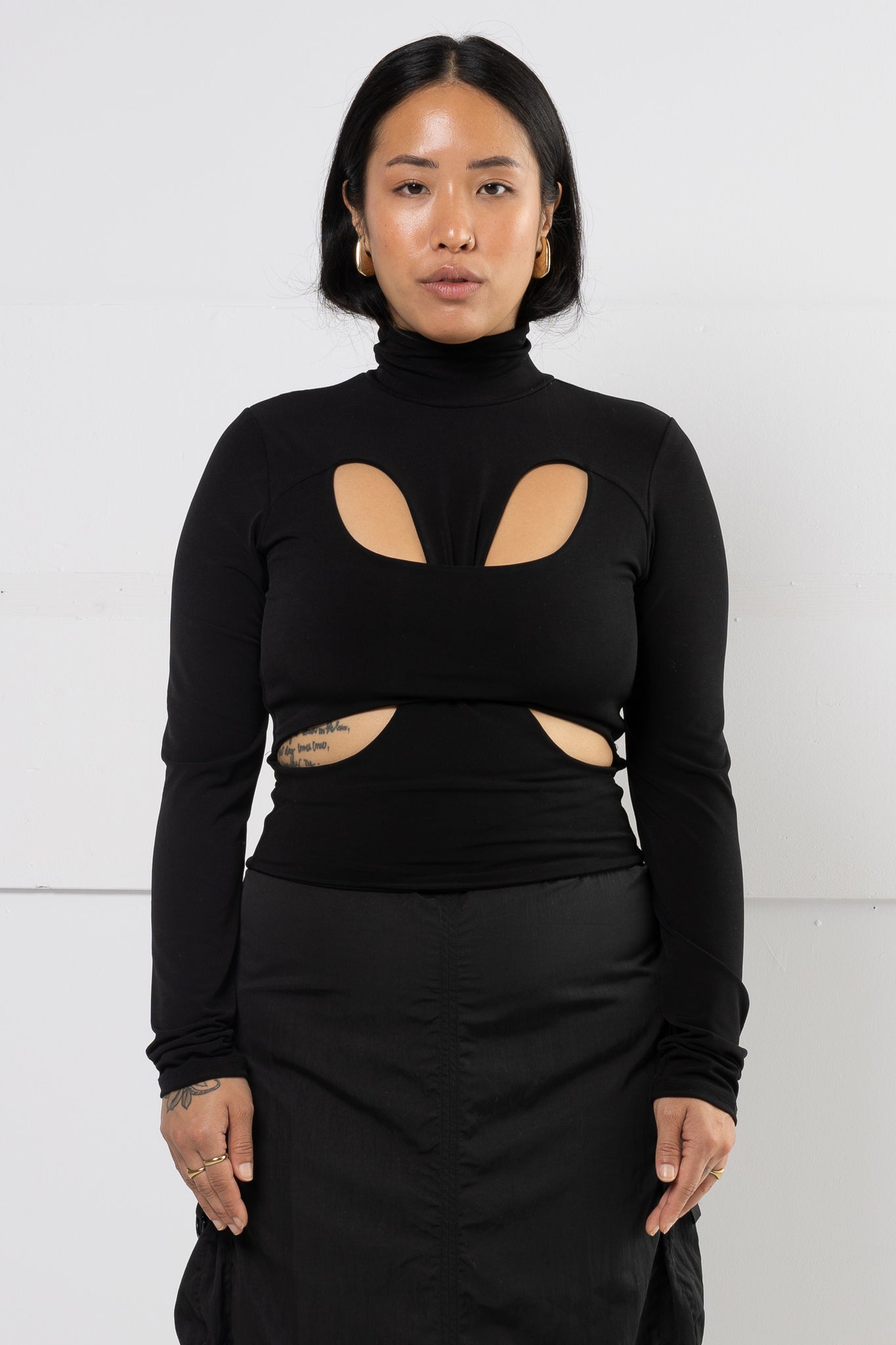 MARTIN CUTOUT TURTLENECK