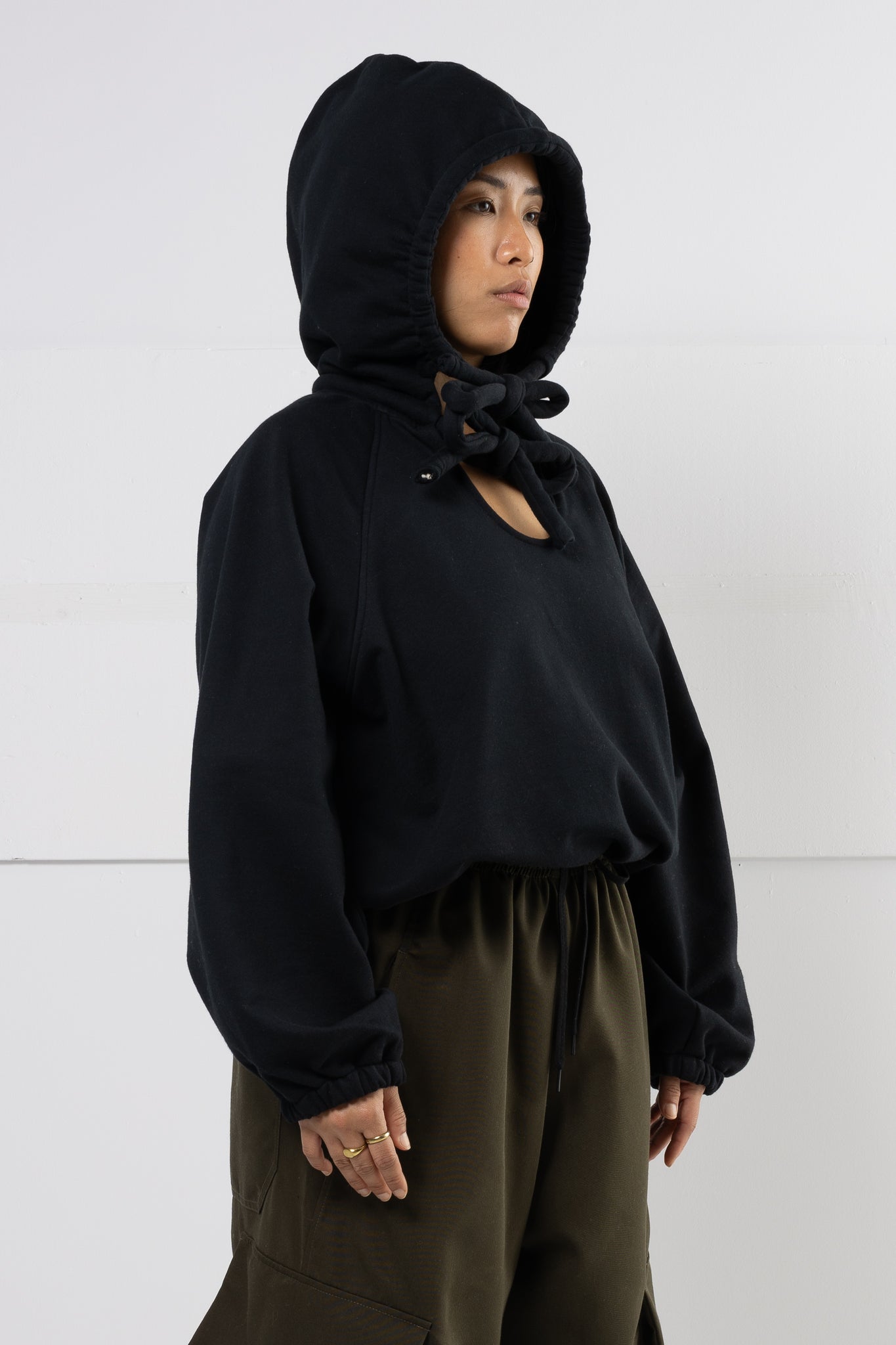 HARRIET DOUBLE TIE HOODIE