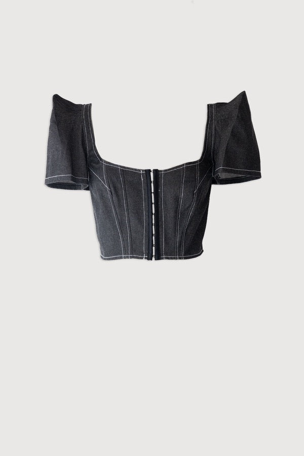 PAPILLON DENIM CORSET