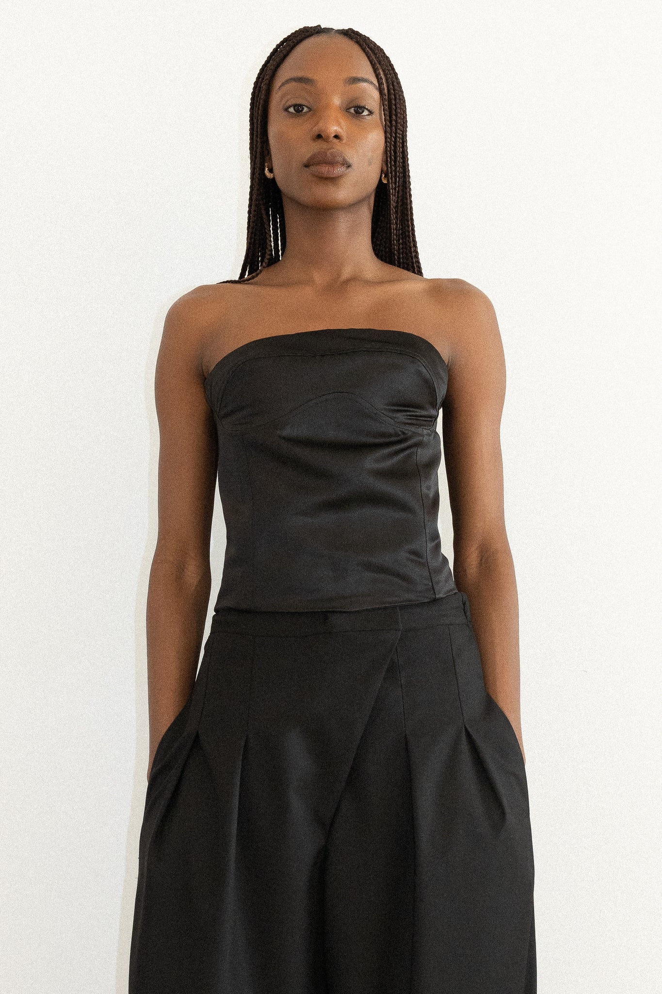 TUNNEL SATIN CORSET