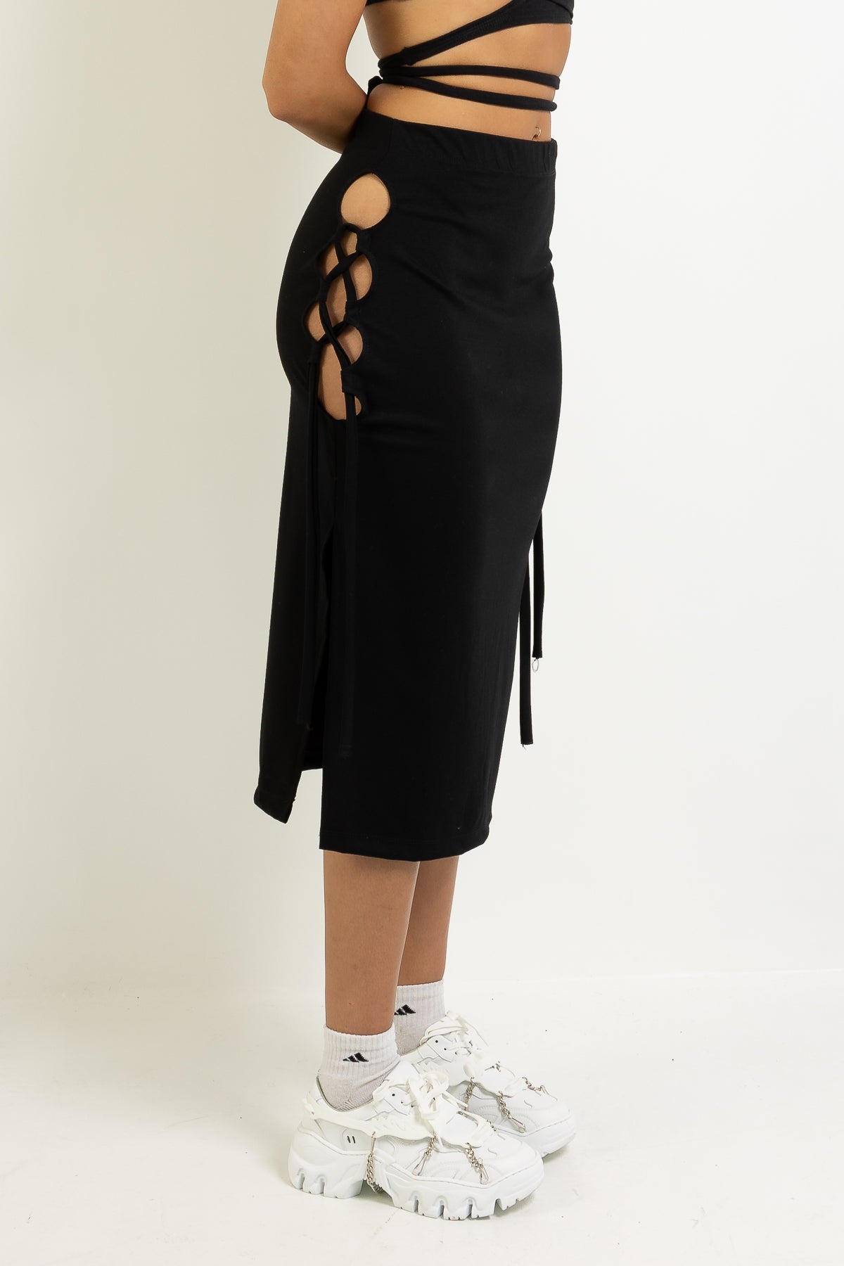 HEBE LACE UP SKIRT - MERCY HOUSE
