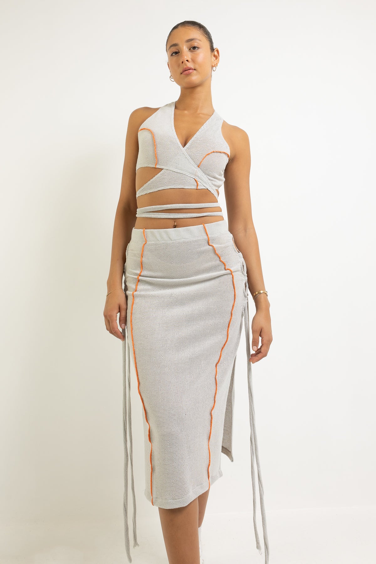 ATHENA LACE UP SKIRT