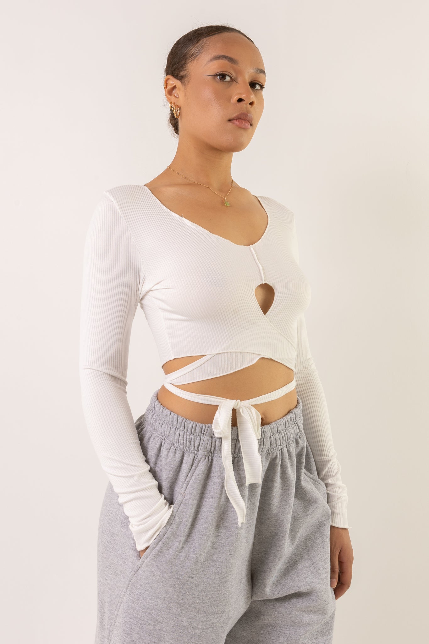 PEAK WRAP TOP - MERCY HOUSE