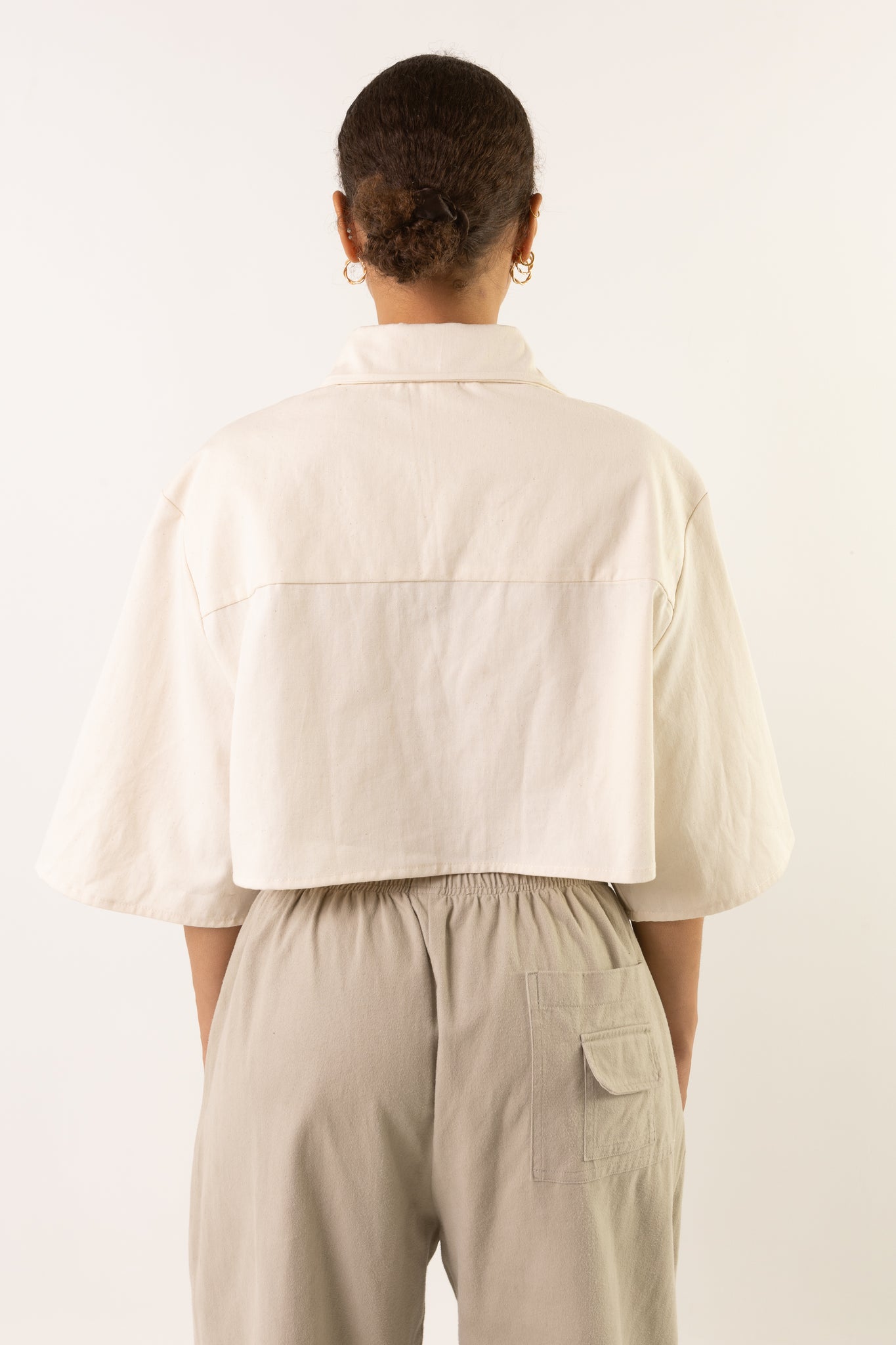 MANASLU CROPPED BOXY SHIRT