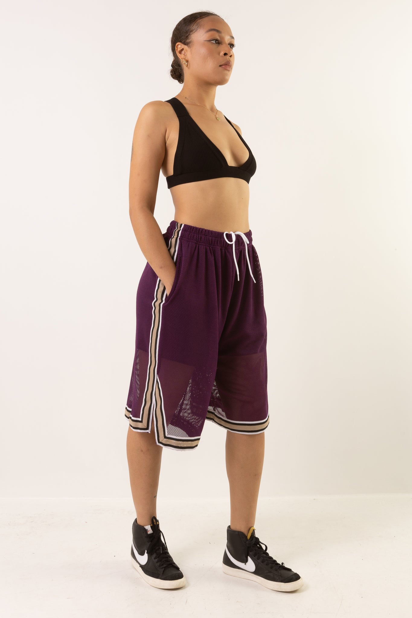 CROWN BASKETBALL SHORTS - MERCY HOUSE