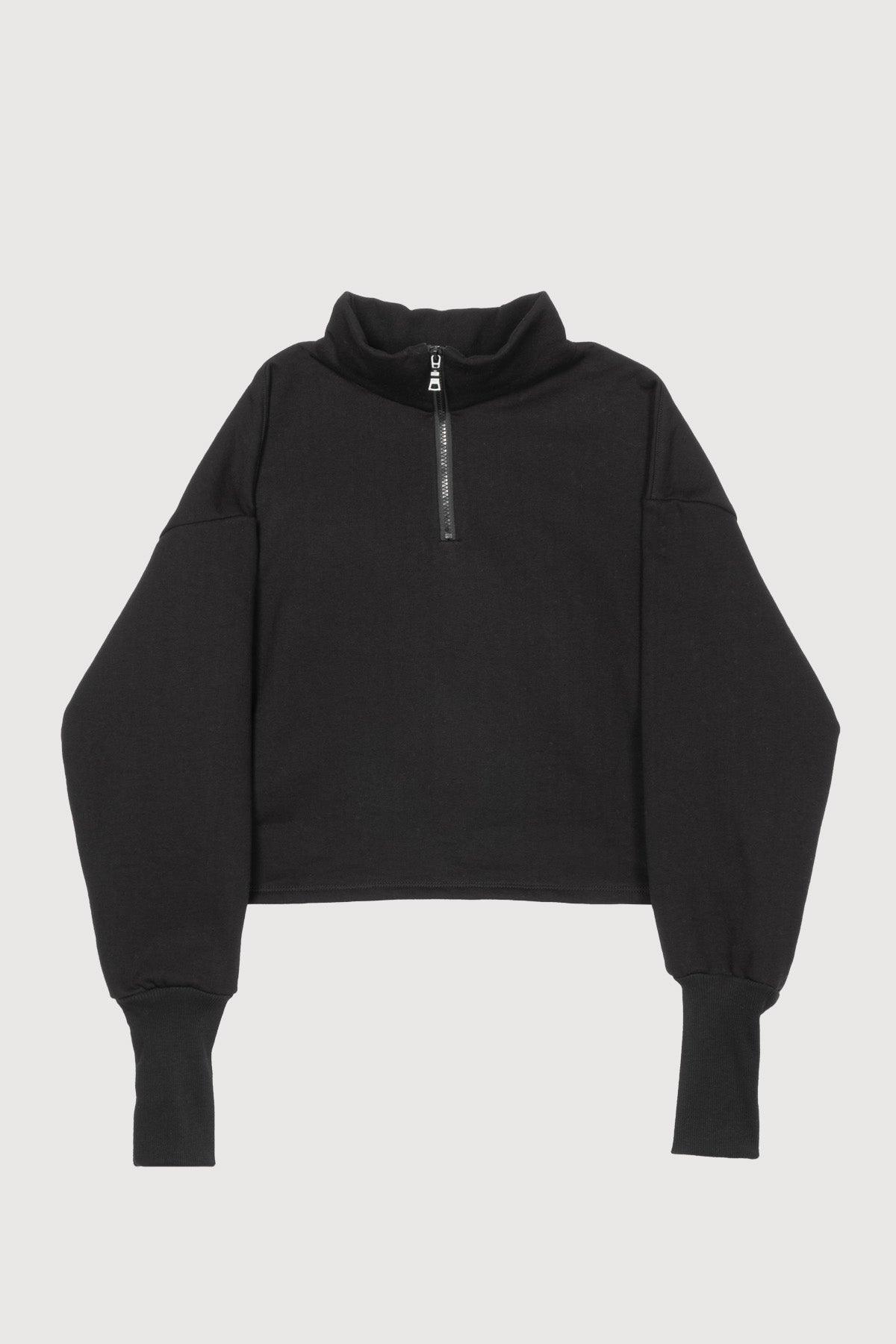 CROPPED HALF ZIP UP