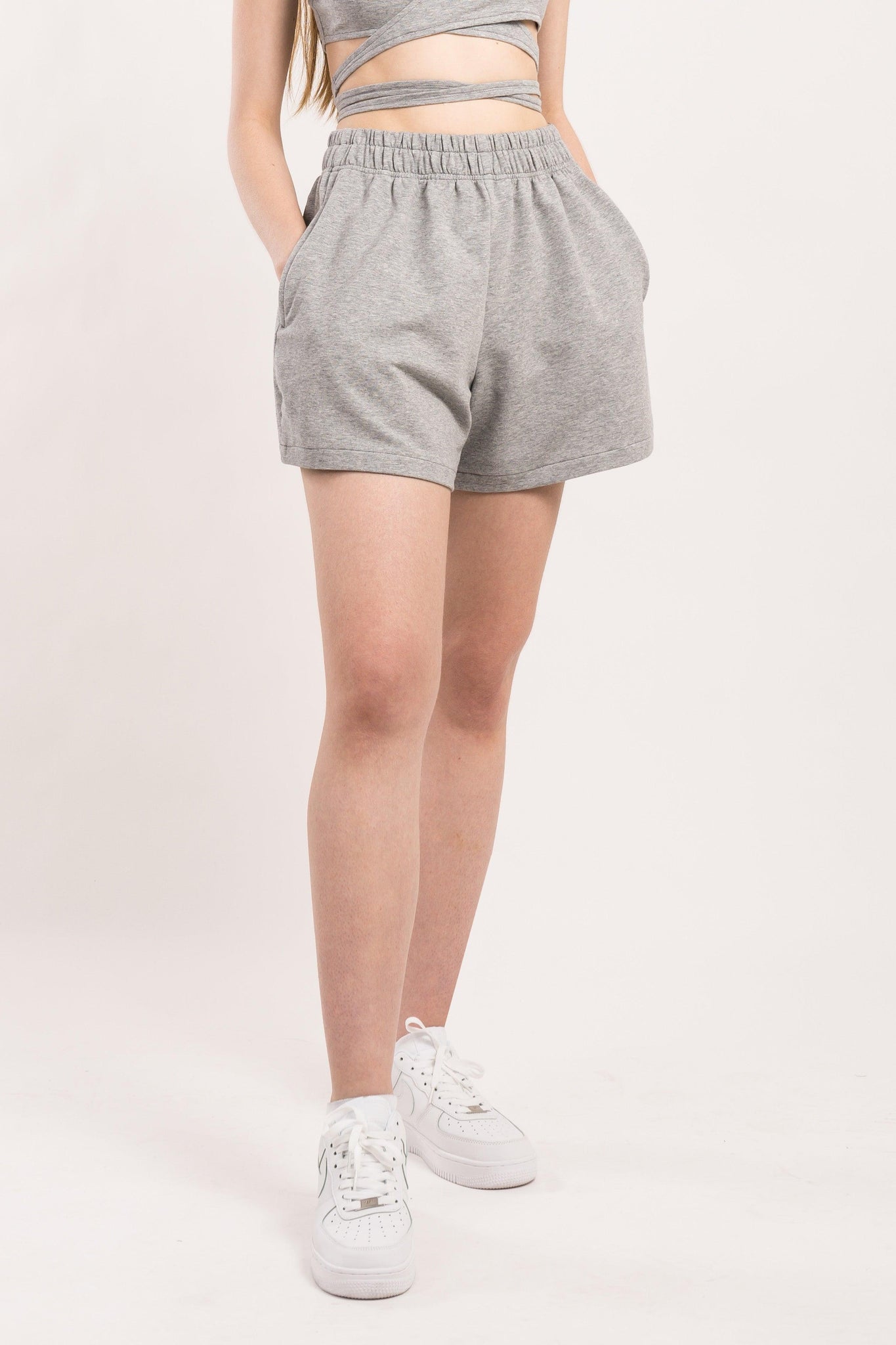 High Rise French Terry Shorts