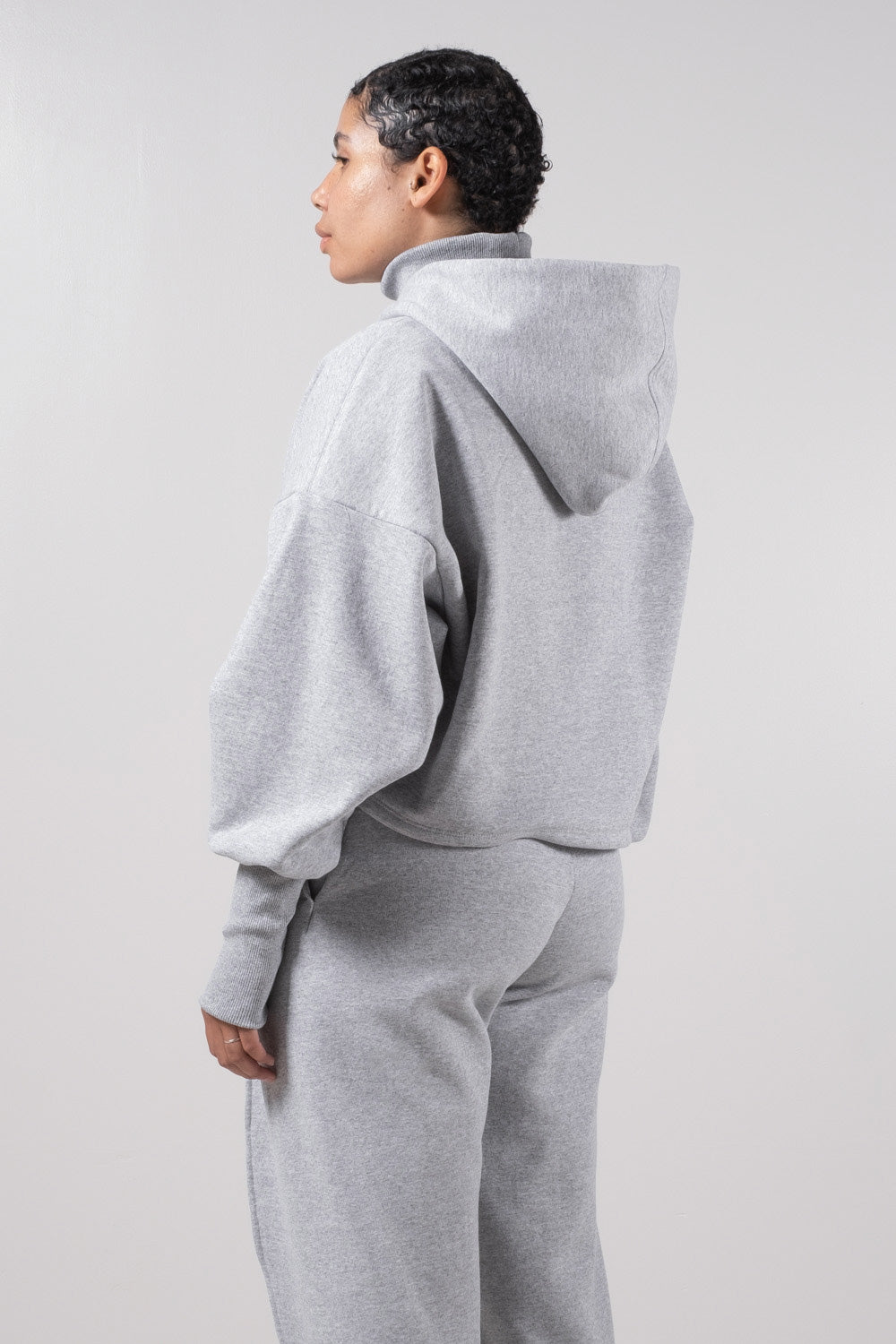 LOTUS CROPPED HOODIE